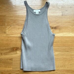 H&M tank top. Light brown/grayish color. Never worn. True to size & runs fitted